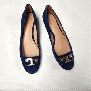 Tory Burch GiGi Royal Navy suede low